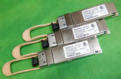 Gigamon 40GBase-SR4 40GBE QSFP+ Transceiver FTL410QE3C-GM   OT OF 3 - Image 1 of 2