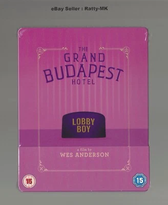 THE GRAND BUDAPEST HOTEL - UK EXCLUSIVE BLU RAY STEELBOOK - NEW & SEALED - Image 1 of 4