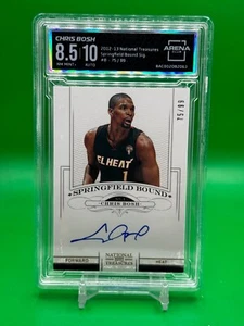 2012 National Treasures Springfield Bound #8 Chris Bosh /99 AC 8.5 AUTO 10 - Bild 1 von 2