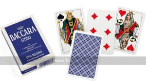 Carte da gioco Baccarat dal nero (senza indici, retro blu) - 8 mazzi (Regno Unito) - Foto 1 di 1