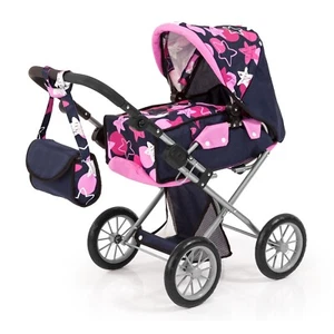 Bayer Design Puppenwagen City Star blau mit Sternen - Bild 1 von 6