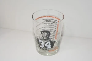 CHICAGO BEARS WALTER PAYTON  10 League Records 12 oz Cocktail Bar Drinking Glass - Picture 1 of 3