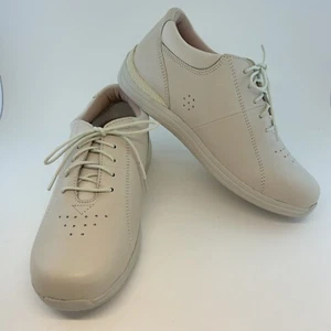Drew Bone Winter White Tulip Diabetic Lace Up Oxfords, size 7 WIDE $160 - Picture 1 of 11