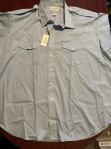 The Aviator By Van Heusen Blue Short Sleeve 20-S/S NEW - Picture 1 of 10