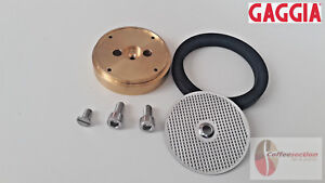 Gaggia Kit - Brass Holder WGA16G1002 with Gasket, Screen and Screws complete set