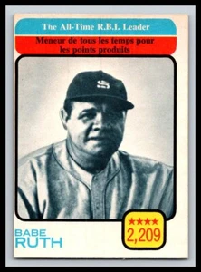 Béisbol O-PEE-CHEE OPC 1973 # 474 BABE RUTH LÍDER RBI DE TODOS LOS TIEMPOS 25389 - Imagen 1 de 2