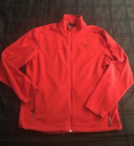 Mountain Hardwear Men’s Red Fleece Full Zip Jacket Size:Large - Picture 1 of 7