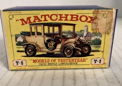 Matchbox Models of Yesteryear Y-3 1910 Benz Limousine Mint in Box - Image 1 of 4