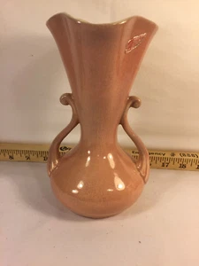 Vintage Pink Red Wing USA 505 Ceramic 8" Vase - Picture 1 of 9