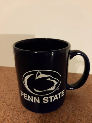 PSU Penn State Nittany Lions NCAA Coffee Mug Cup Navy White Cover