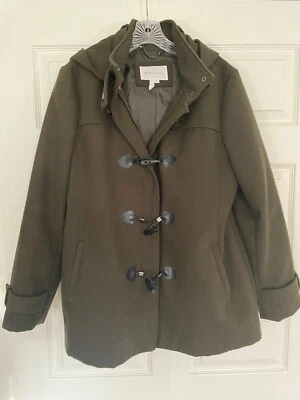 Womens BCBGeneration Green Pea Coat Size XL - Image 1 of 4
