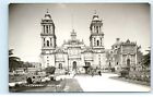 *Catedral Cathedral Church Mexico City Old Buses Vintage Photo Postcard C81