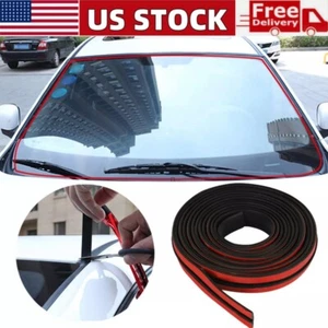 16.4ft Car Roof Windshield Window Rubber Seal Strip Edge Molding Protector Guard - Picture 1 of 14