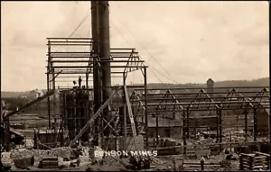1904-1918 New York Benson Mines Plant Building Construction Real Photo Postcard - Picture 1 of 2