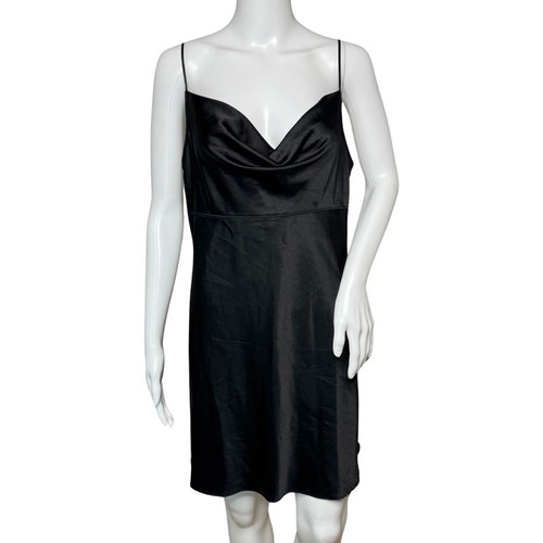 UNDERCOVER Camicia da notte Victorias Secret donna grande nera mini abito slip collo cappuccio lingerie