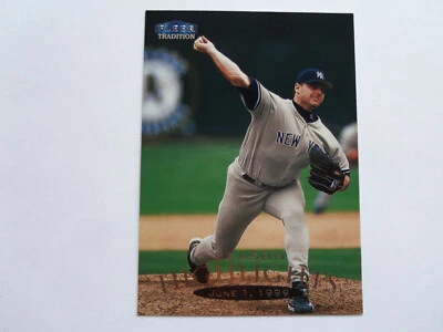 1999 Fleer Update Season Highlights Roger Clemens Baseball Card U-143 - Image 1 of 4