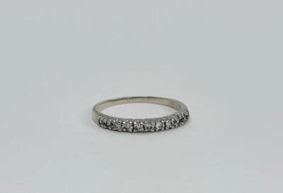 ЛЕНТА ИЗ БЕЛОГО ЗОЛОТА 10 КАРАТ 2,08 ГРАММА S10 CZ (TDW028000) - Изображение 1 из 4