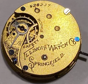 Illinois 4 Size 7 Jewel Model 1 Grade 130 Hunters Case Movement Good Balance - Picture 1 of 14
