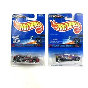 Hot Wheels Rockin' Rods Series 1996 Two Car Lot Twang Thang Turbo Flame - Picture 1 of 6