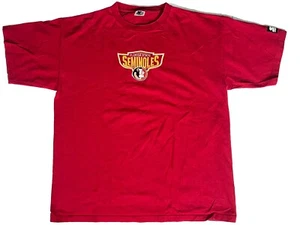 Vintage Florida State University Shirt Mens Large Red 90s FSU Seminoles Football - Picture 1 of 5