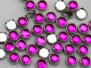 Strass preimpostati 11 mm ametista viola CH21 - 50 pezzi - Foto 1 di 5
