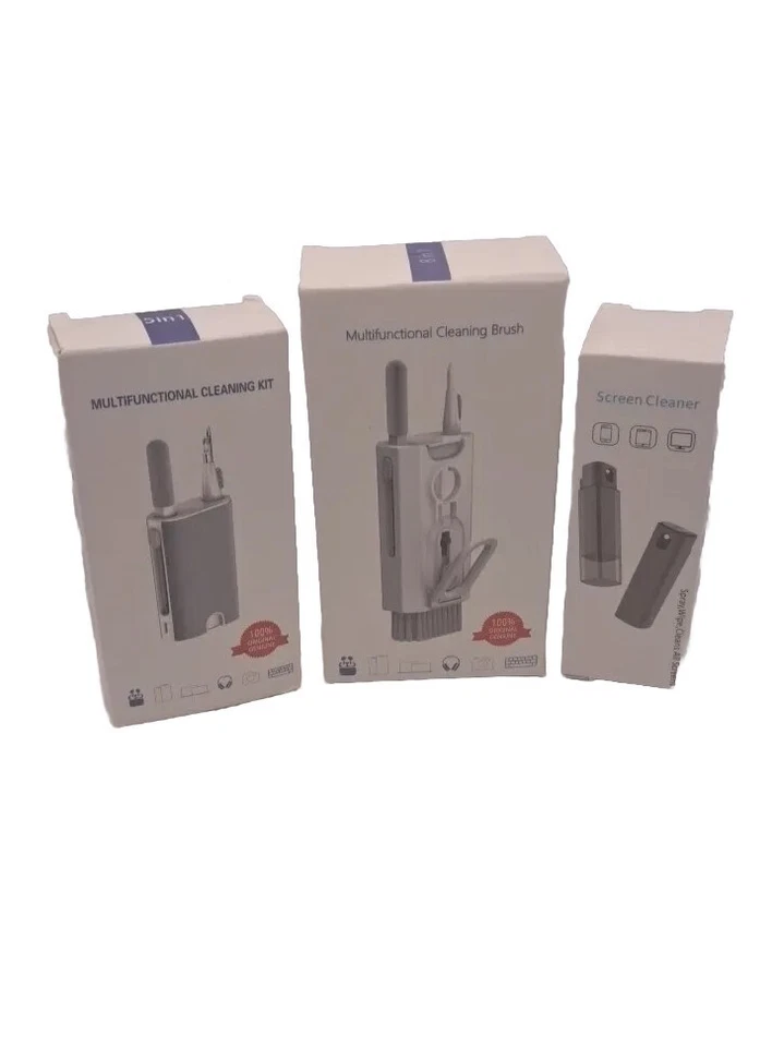 Multifunctional Computer Keyboard Cleaner Brush Kit  Dust Removal Set 3  - Image 1 of 4
