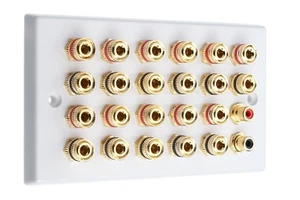 11.2 Surround Sound Audio AV Speaker Wall Face Plate - Dolby Atmos NON SOLDER - Imagen 1 de 5