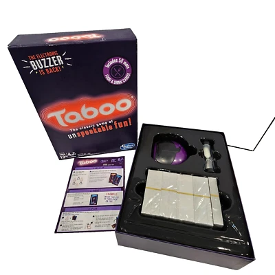 Taboo Zumbador Electrónico Clásico Juego de Diversión Indescriptible! Nueva caja abierta 2016 Foto 1 de 4