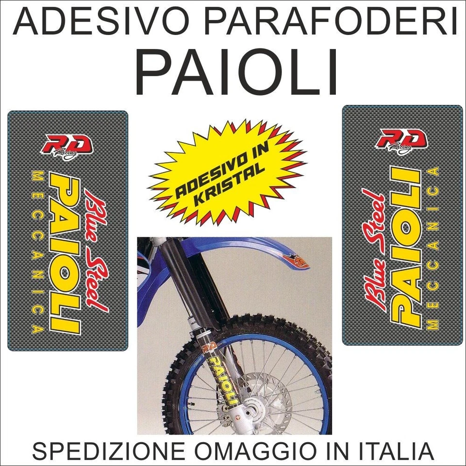 Adesivi in kristal Paioli Blue Steel coprifoderi forcella - Imagen 1 de 1
