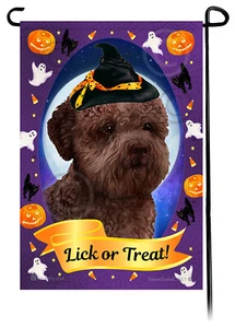 Halloween Garten Flagge - braun Lagotto Romagnolo - Bild 1 von 1