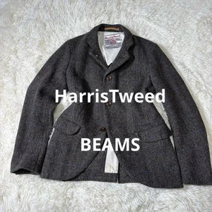 Grade Harris Tweed Beams Special Order Jacket Herringbone Men's #EI AAA - Picture 1 of 14
