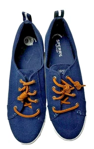 Sperry Crest Vibe Canvas-Damen-Sneaker marineblau STS98642 Slipper US-Größe 9,5 - Bild 1 von 13