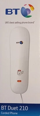 BT Duet 210 Corded Landline House Phone, 10 Number Memory, LED Call Indicator - Image 1 of 2