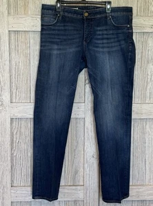 Kut from The Cloth Natalie Damen-Bootcut-Jeans hoher Bund Größe 16 W marineblau Denim - Bild 1 von 7