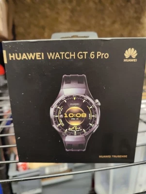 Huawei GT6 Pro Smart Watch 46mm Black Titanium Alloy Case ATM-B29 Black - Image 1 of 4