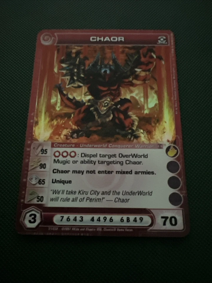 Chaor 70E Max Energy Ultra Rare 1st Edition Dawn of Perim Chaotic TCG Card - Image 1 of 1