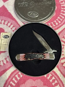 Case 2002 Cranberry Cheetah Silver Script (6111 1/2 ) Knife - Picture 1 of 3