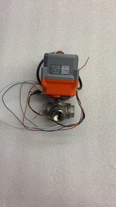 HSH-Flo TCR-02T, 3 Way Motorized Ball Valve 1/2" NPT, 24 VDC, 4-20mA - Picture 1 of 4