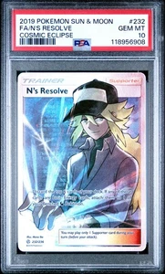 PSA 10 N'S RESUELVE 232/236 ARTE COMPLETO ECLIPSE CÓSMICO POKEMON 😍 - Imagen 1 de 2