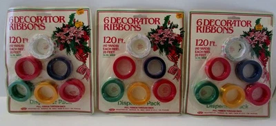 Vintage Berwick Industries Decorator 3/4" Christmas Ribbon 18 Rolls - Image 1 of 4