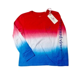 NWT Vineyard Vines American Dip Dye Tee Size 4/5 - Picture 1 of 4
