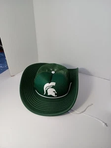 Michigan State Spartans Cowgirl Cowboy Hut Kappe Cowbucker Druckknopflasche - Bild 1 von 5