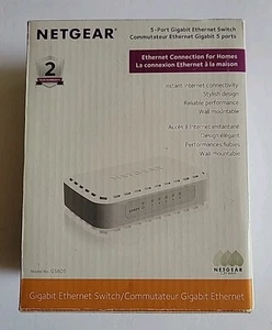 NETGEAR 5-Port Gigabit Ethernet Switch GS605 New Sealed - Picture 1 of 5
