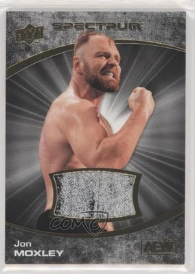 2021 Upper Deck AEW Spectrum Dark Memorabilia /25 Jon Moxley #55 Rookie RC - Image 1 of 2