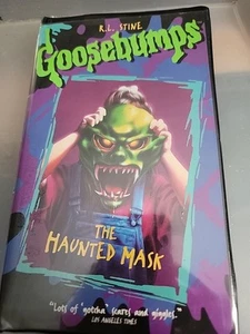 Vintage R.L. Stine Goosebumps VHS Tape The Haunted Mask, Like New Clamshell Case - Picture 1 of 3