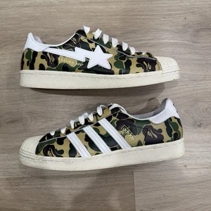 Size 9 - adidas BAPE x Superstar 80s ABC Camo - Picture 1 of 8