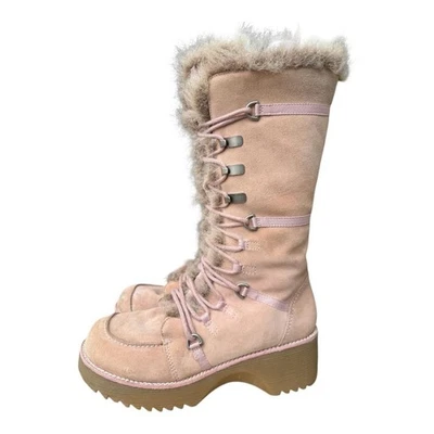 Bota Peluda Plataforma Gruesa Icon Y2K Report De Colección Mujer Talla 10 Foto 1 de 4