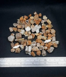 Fluorescent Apatite Crystals With Muscovite Mica & Iron Coated From Skardu Pak.  - Picture 1 of 10