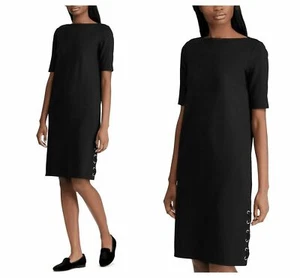 RALPH LAUREN TEENJIE ELLENBOGENÄRMEL SEITLICHES SCHNÜRKLEID Gr. L Neu mit Etikett $ 135 - Bild 1 von 2