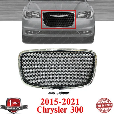 Решетка переднего бампера в сборе с хромированной отделкой для Chrysler 300 2015-2021 годов выпуска - Изображение 1 из 4